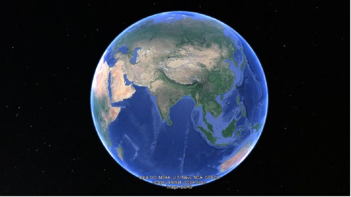 Google Earth satellite view of Topra Kalan in Haryana where archaeologists discovered a 3500-year old lost Indian city